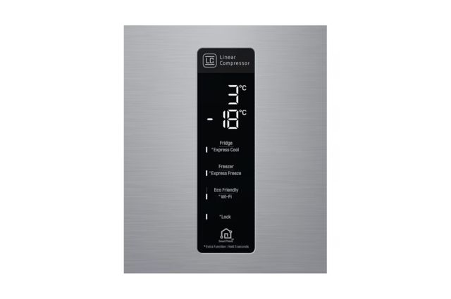 Réfrigérateur LG Combiné 451L Argent Platine