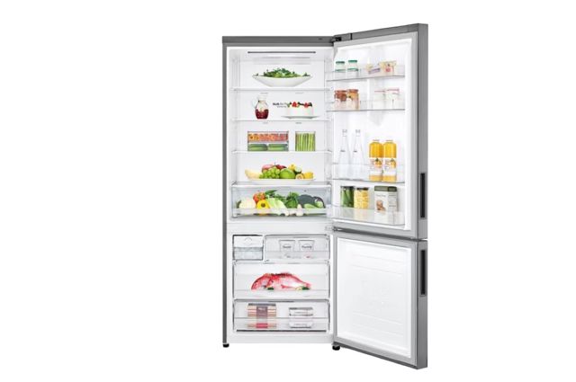 Réfrigérateur LG Combiné 451L Argent Platine