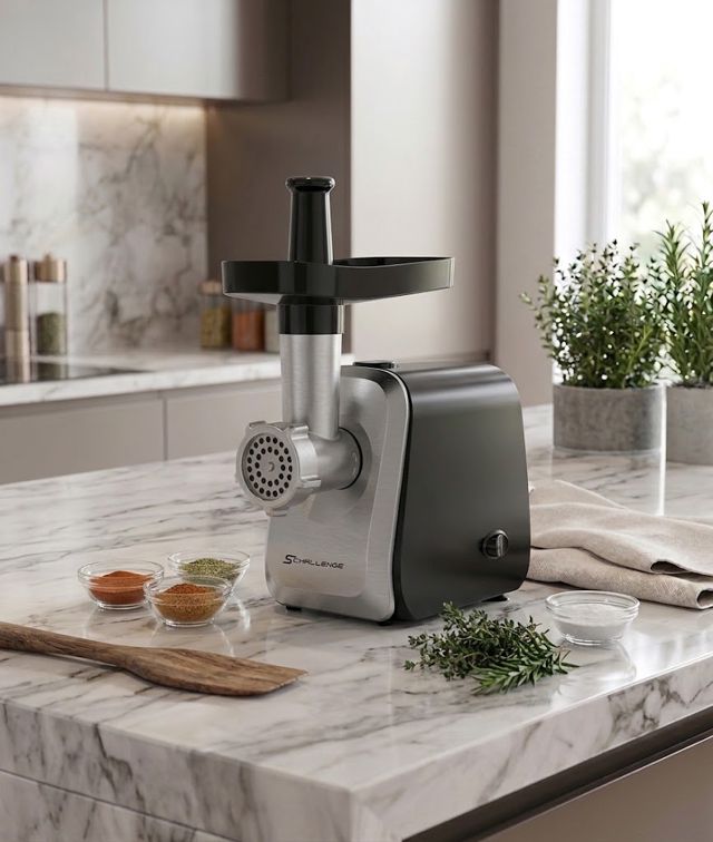 Hachoir à Viande AMB-MG5016-GS 1300W Puissant Inox