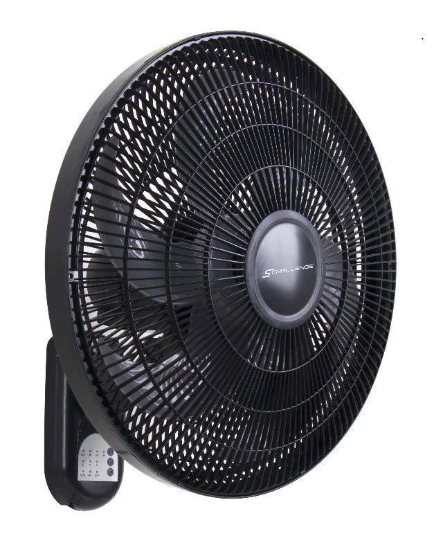 Ventilateur Mural 75W AMB-WA1802R Télécommande & Noir
